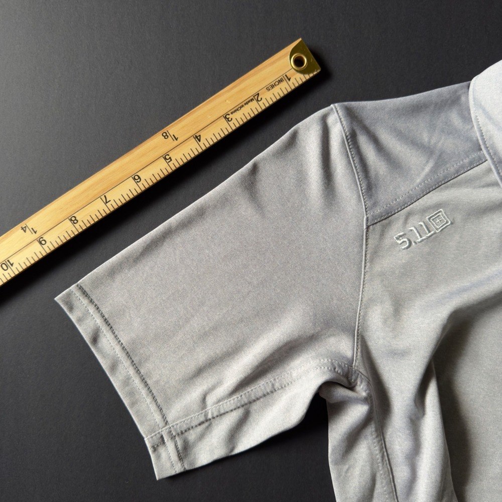 5.11 Tactical Gray Performance Polo Shirt Short Sleeve Mens XS Gorpcore Workwear - Picture 7 of 14